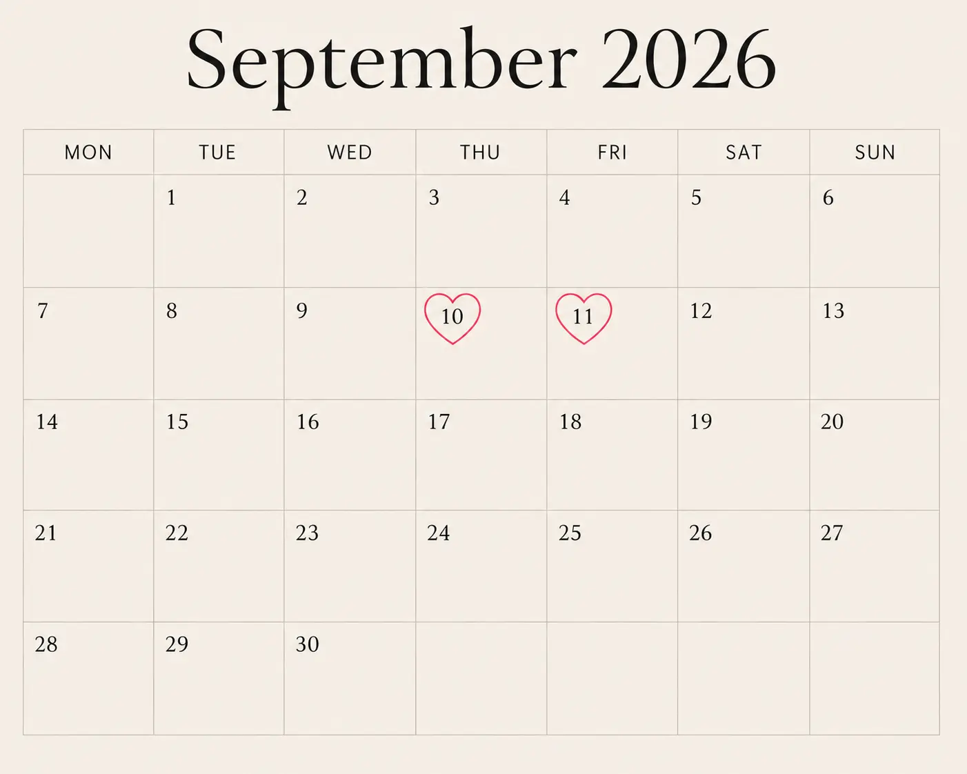 Save the date